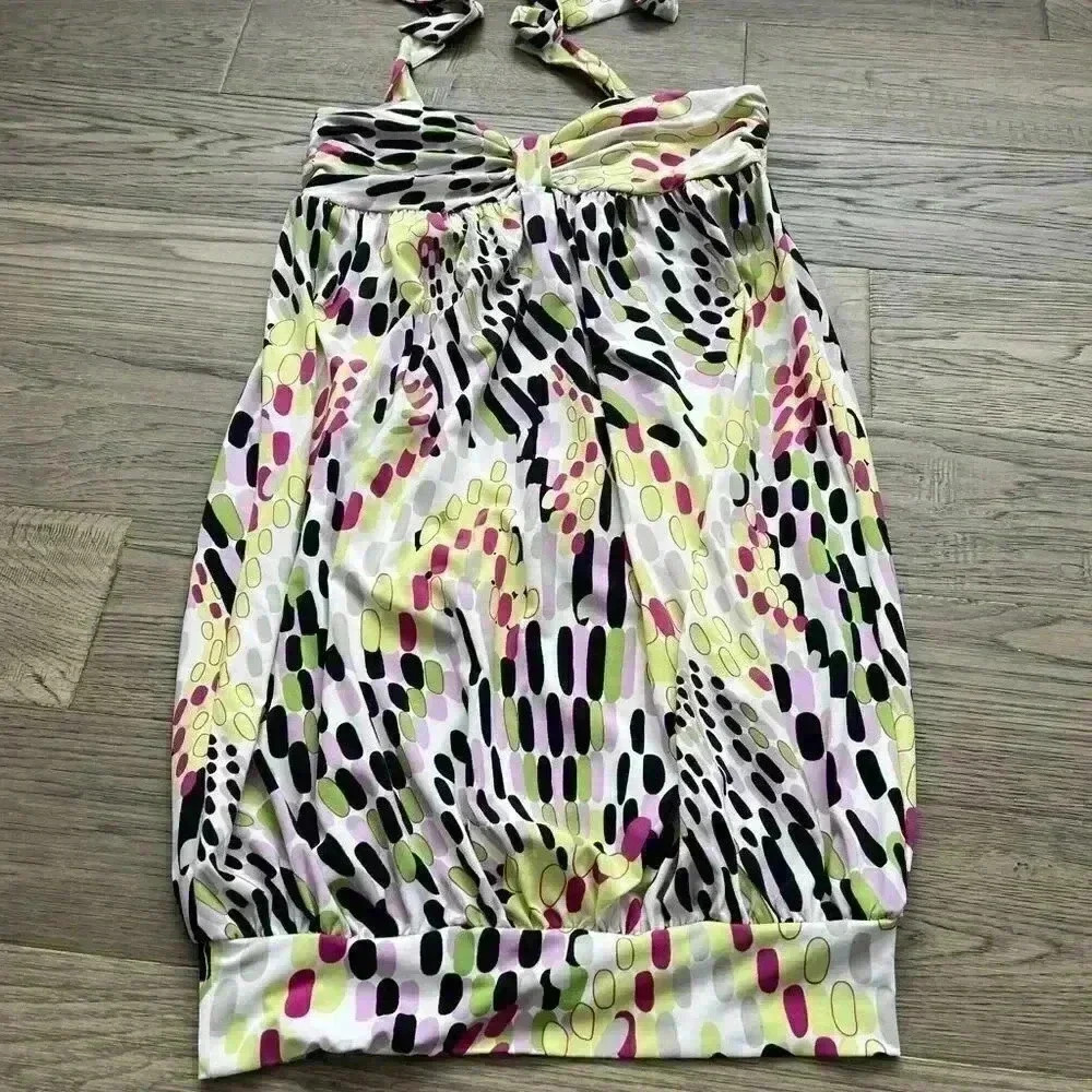 Johnny Martin | 90’s polka dot splat sleeveless bubble dress